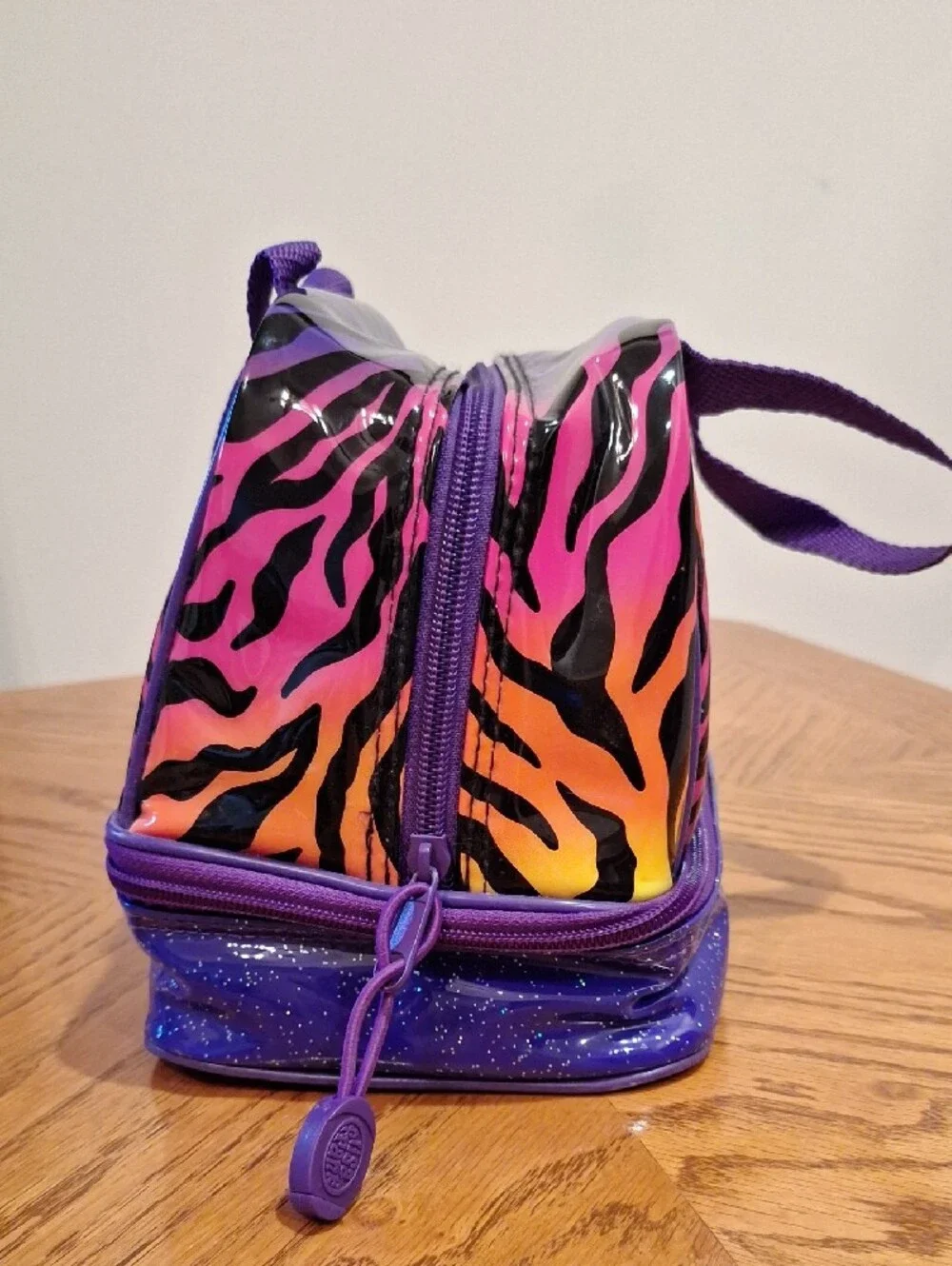 Rare Lisa Frank Purple Tiger Rainbow Lunch Bag